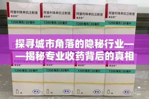 咸阳探寻城市角落的隐秘行业——揭秘专业收药背后的真相