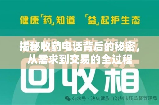 咸阳揭秘收药电话背后的秘密，从需求到交易的全过程